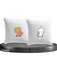 Milk And Mocha Kissenbezüge für Paare Set