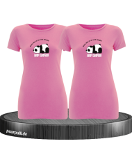 Never give up your Dreams Keep sleeping - Best Friends T-Shirt Set rosa