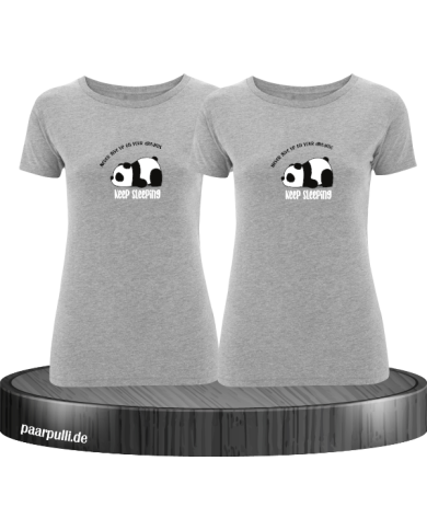Never give up your Dreams Keep sleeping - Best Friends T-Shirt Set grau Never give up your Dreams Keep sleeping - Best Friends T-Shirt Set grau
