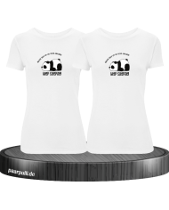 Never give up your Dreams Keep sleeping - Best Friends T-Shirt Set weiß