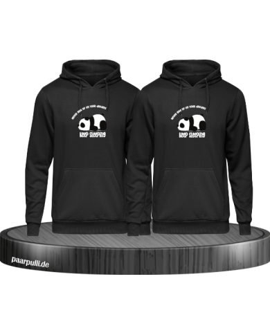 Never give up on your Dream Keep sleeping - Hoodie für Beste Freunde schwarz Never give up on your Dream Keep sleeping - Hoodie für Beste Freunde schwarz