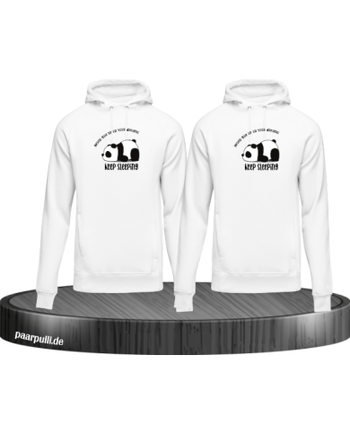 Never give up on your Dream Keep sleeping - Hoodie für Beste Freunde weiß Never give up on your Dream Keep sleeping - Hoodie für Beste Freunde weiß