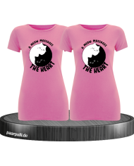 A Meow Massages The Heart - Best Friends T-Shirt Set