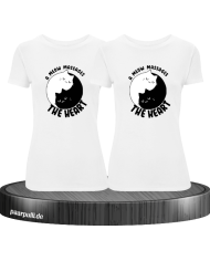 A Meow Massages The Heart - Best Friends T-Shirt Set