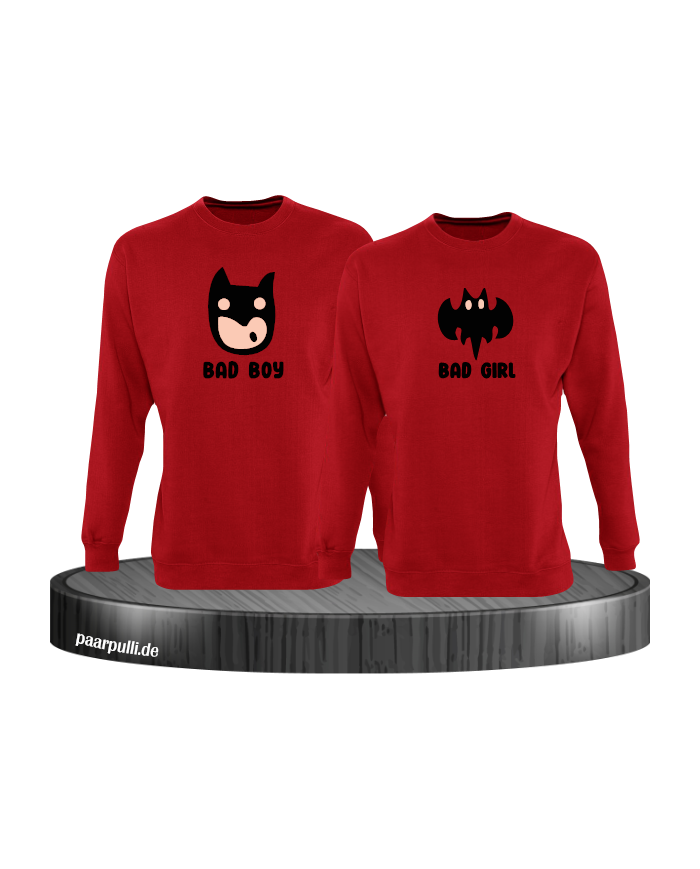 Bad Boy Bad Girl Sweatshirt rot