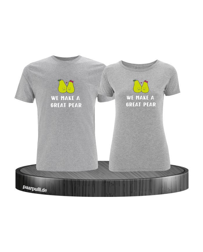 We make a great Pear Pärchen T-Shirt grau