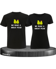 We make a great Pear Pärchen T-Shirt schwarz