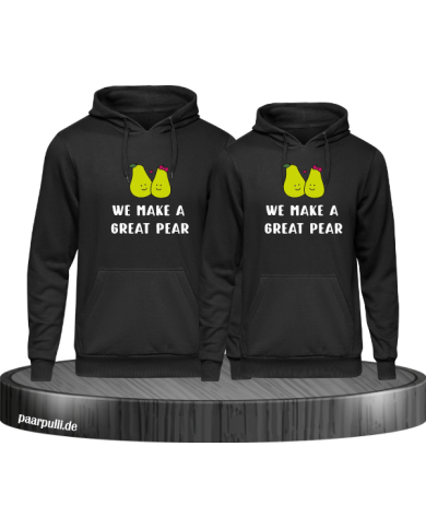 We make a great Pear Hoodie schwarz We make a great Pear Hoodie schwarz