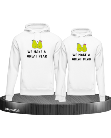 We make a great Pear Hoodie weiß We make a great Pear Hoodie weiß