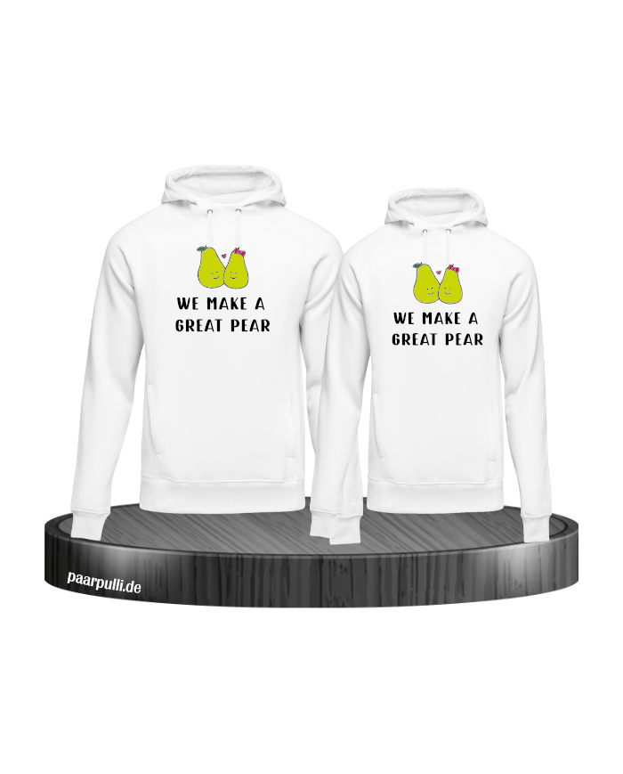 We make a great Pear Hoodie weiß