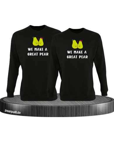 We make a great Pear Sweatshirt schwarz We make a great Pear Sweatshirt schwarz