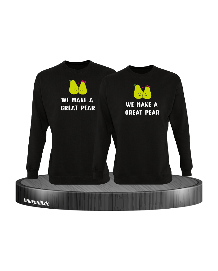 We make a great Pear Sweatshirt schwarz