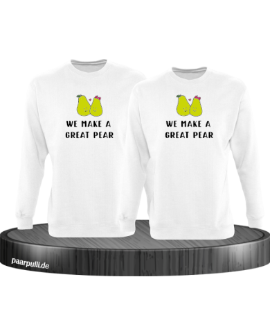 We make a great Pear Sweatshirt weiß We make a great Pear Sweatshirt weiß
