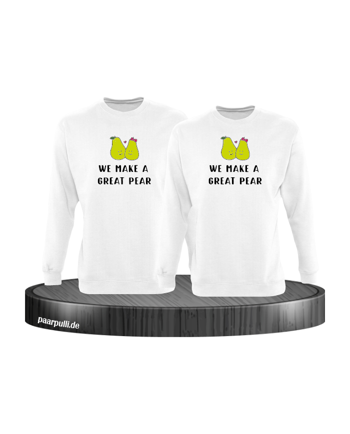 We make a great Pear Sweatshirt weiß