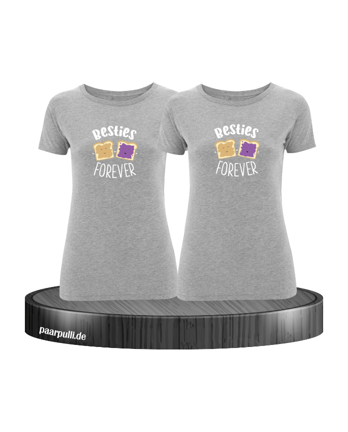 Besties Forever T-Shirt Set grau