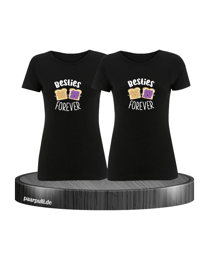 Besties Forever T-Shirt Set schwarz