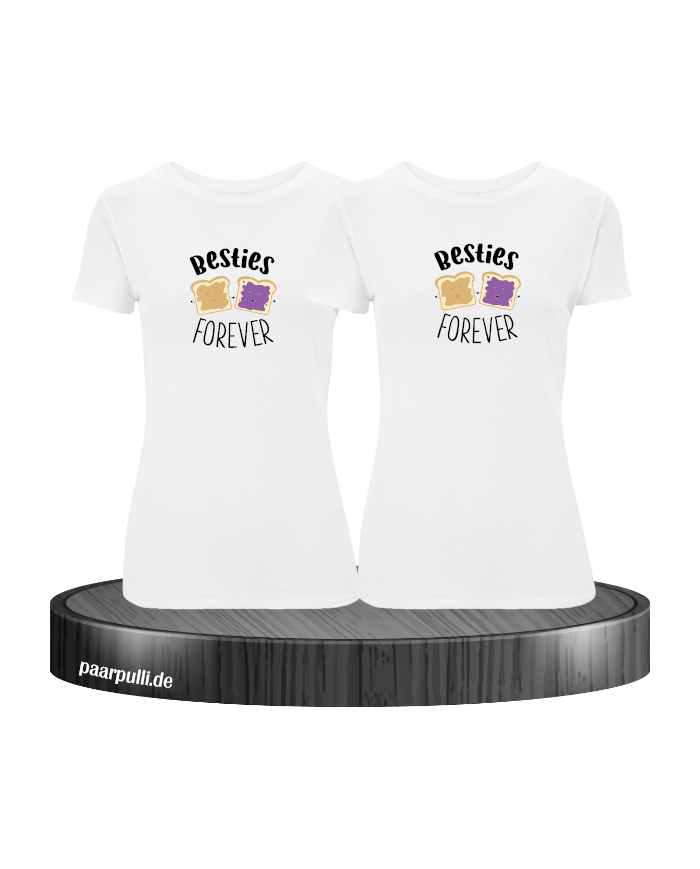 Besties Forever T-Shirt Set weiß