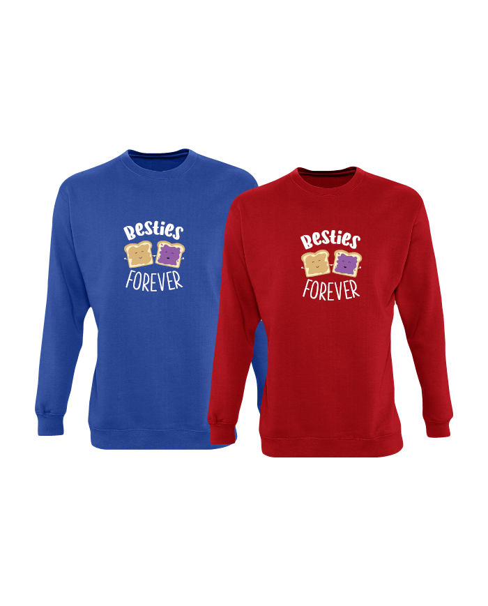 Besties Forever  Sweatshirt blau rot