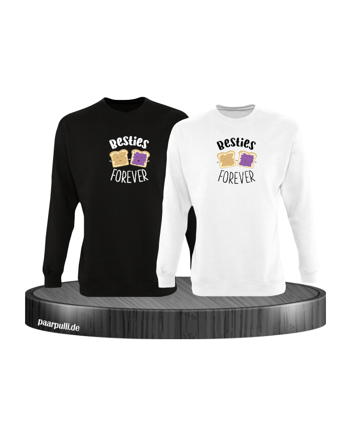 Besties Forever  Sweatshirt schwarz weiß