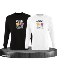 Besties Forever  Sweatshirt schwarz weiß