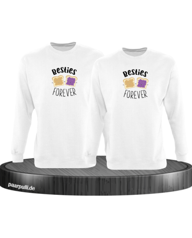 Besties Forever  Sweatshirt weiß Besties Forever  Sweatshirt weiß