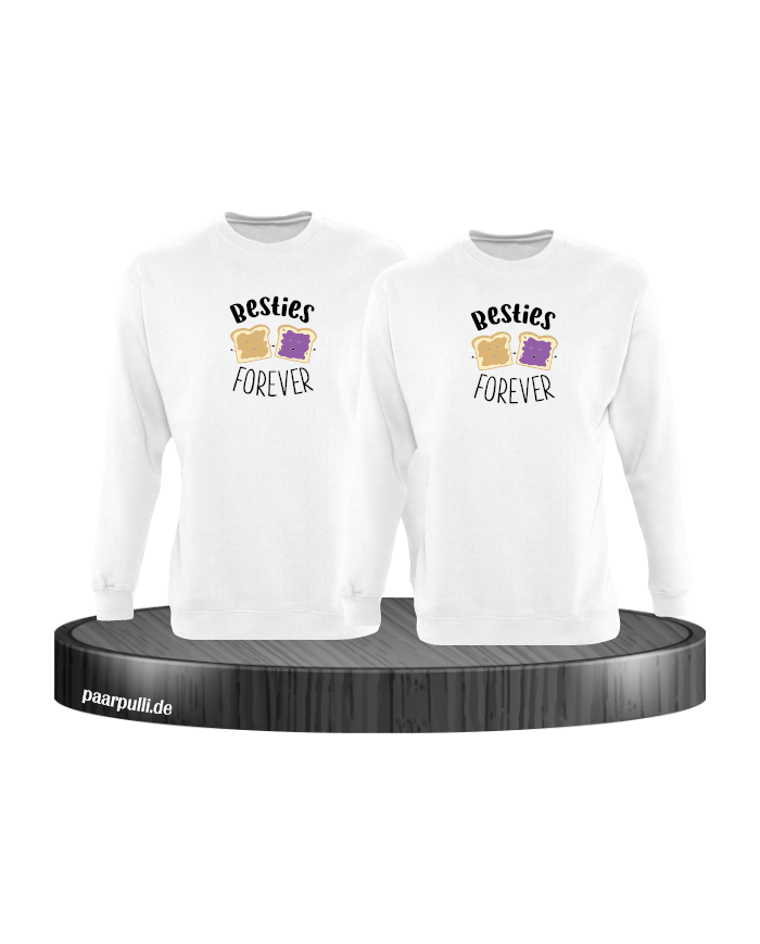 Besties Forever  Sweatshirt weiß