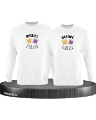 Besties Forever  Sweatshirt weiß
