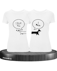 I Ruff for You I Meow - T-Shirt Set