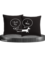 I Ruff for You I Meow Kissenbezüg Set