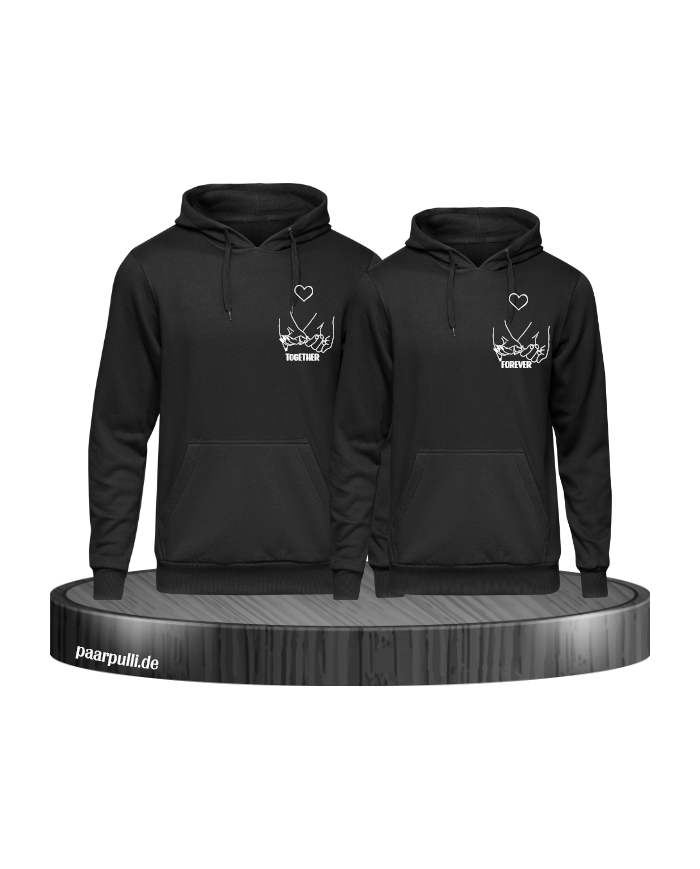 Together Forever Hoodie schwarz
