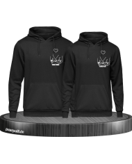 Together Forever Hoodie schwarz