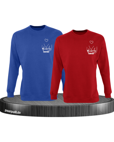 Together Forever Sweatshirt blau rot Together Forever Sweatshirt blau rot