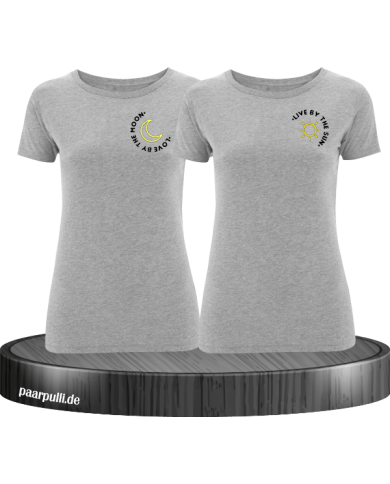 Live By The Sun Love By The Moon - Best Friends T-Shirt Set grau Live By The Sun Love By The Moon - Best Friends T-Shirt Set grau