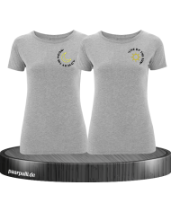 Live By The Sun Love By The Moon - Best Friends T-Shirt Set grau