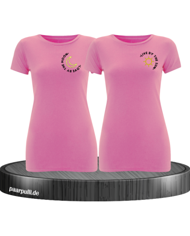 Live By The Sun Love By The Moon - Best Friends T-Shirt Set rosa Live By The Sun Love By The Moon - Best Friends T-Shirt Set rosa