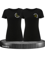 Live By The Sun Love By The Moon - Best Friends T-Shirt Set schwarz