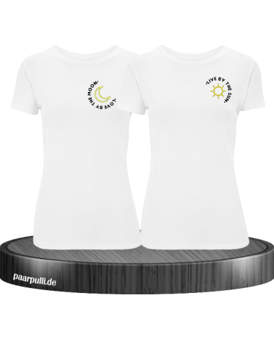Live By The Sun Love By The Moon - Best Friends T-Shirt Set weiß Live By The Sun Love By The Moon - Best Friends T-Shirt Set weiß