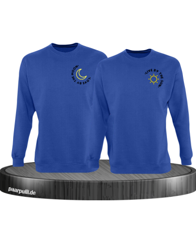 Live By The Sun Love By The Moon Sweatshirt blau Live By The Sun Love By The Moon Sweatshirt blau