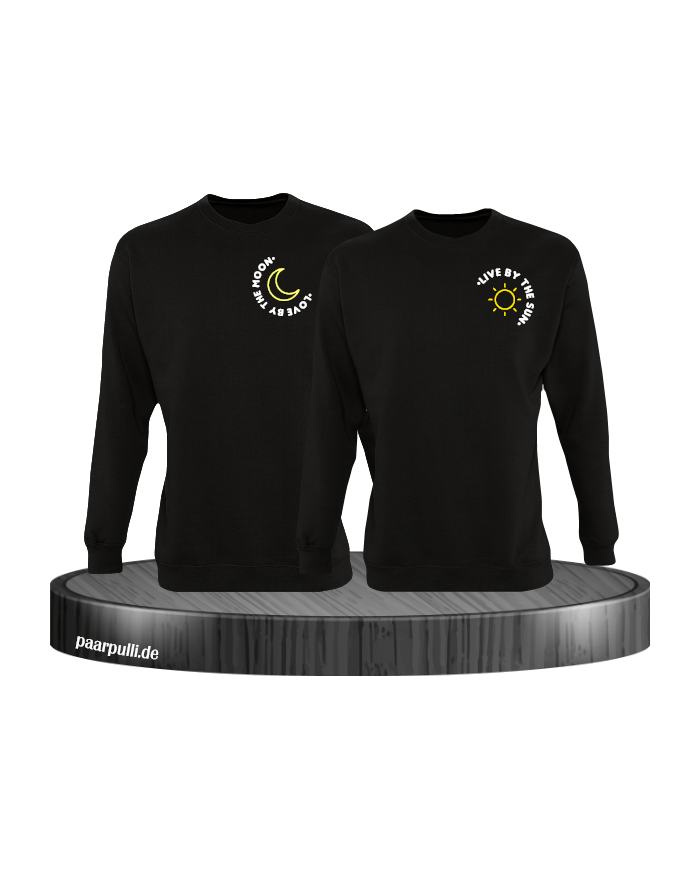 Live By The Sun Love By The Moon Sweatshirt schwarz