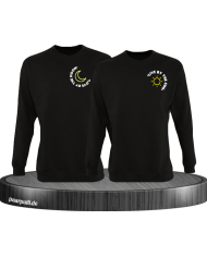 Live By The Sun Love By The Moon Sweatshirt schwarz