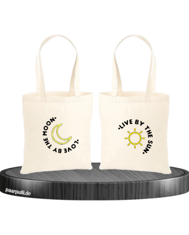 Live By The Sun Love By The Moon Jutebeutel Set Live By The Sun Love By The Moon Jutebeutel Set