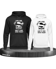 Super Dad und Super Mom Hoodie