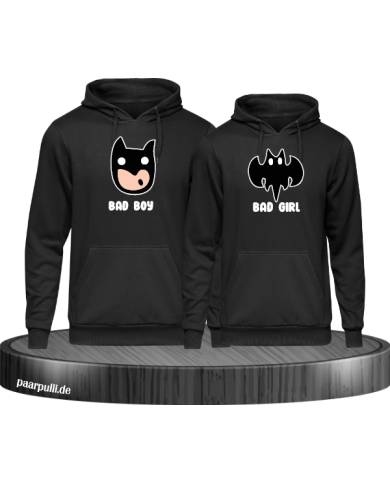 Bad Boy Bad Girl Hoodie schwarz Bad Boy Bad Girl Hoodie schwarz