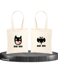 Bad Boy Bad Girl Jutebeutel Set