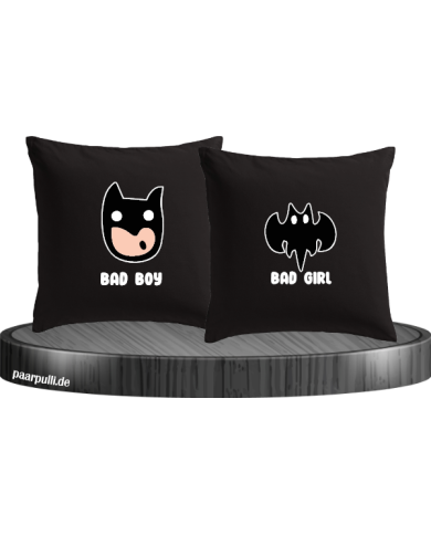 Bad Boy Bad Girl Kissenbezüge für Paare Set Bad Boy Bad Girl Kissenbezüge für Paare Set