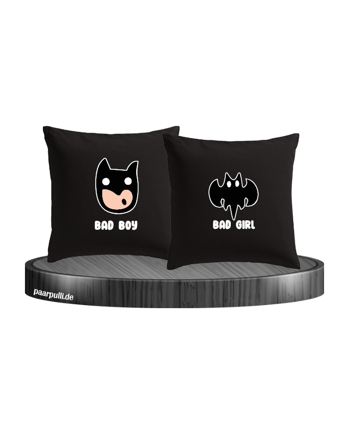 Bad Boy Bad Girl Kissenbezüge für Paare Set