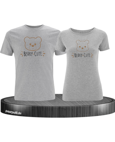 Beary Cute Pärchen T-Shirt grau Beary Cute Pärchen T-Shirt grau