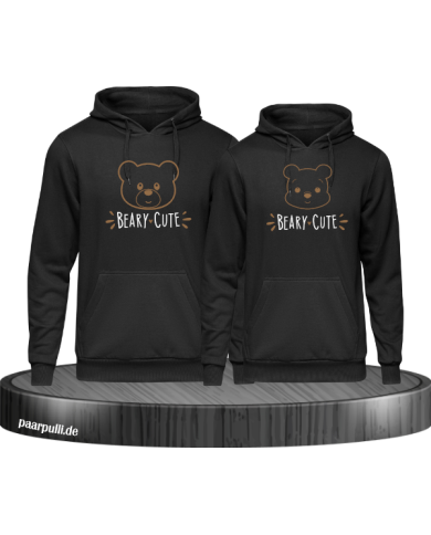 Beary Cute Hoodie schwarz Beary Cute Hoodie schwarz