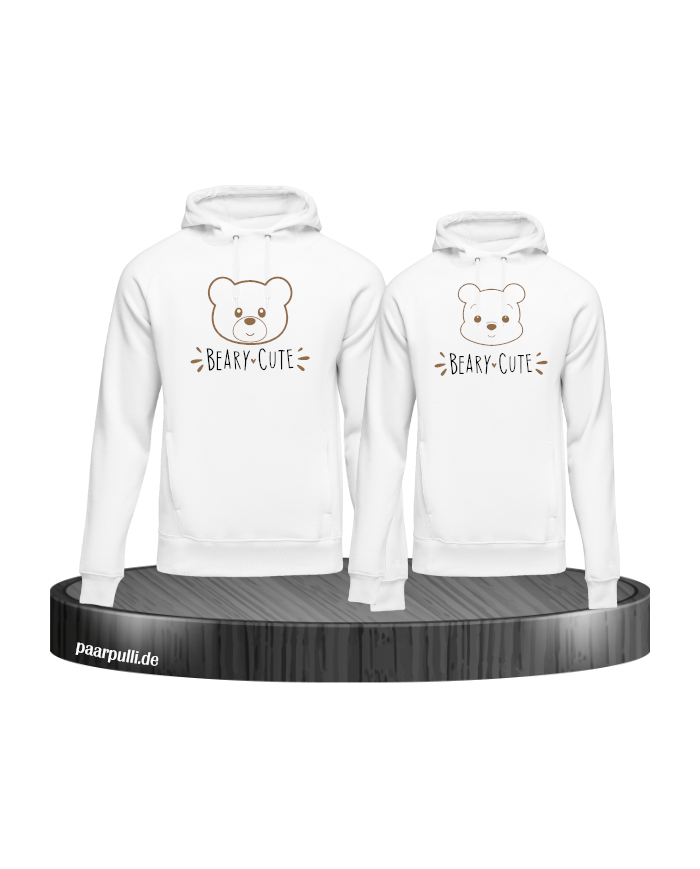 Beary Cute Hoodie weiß
