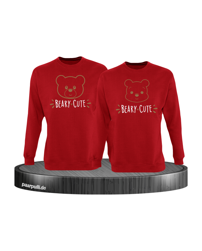 Beary Cute Sweatshirt rot